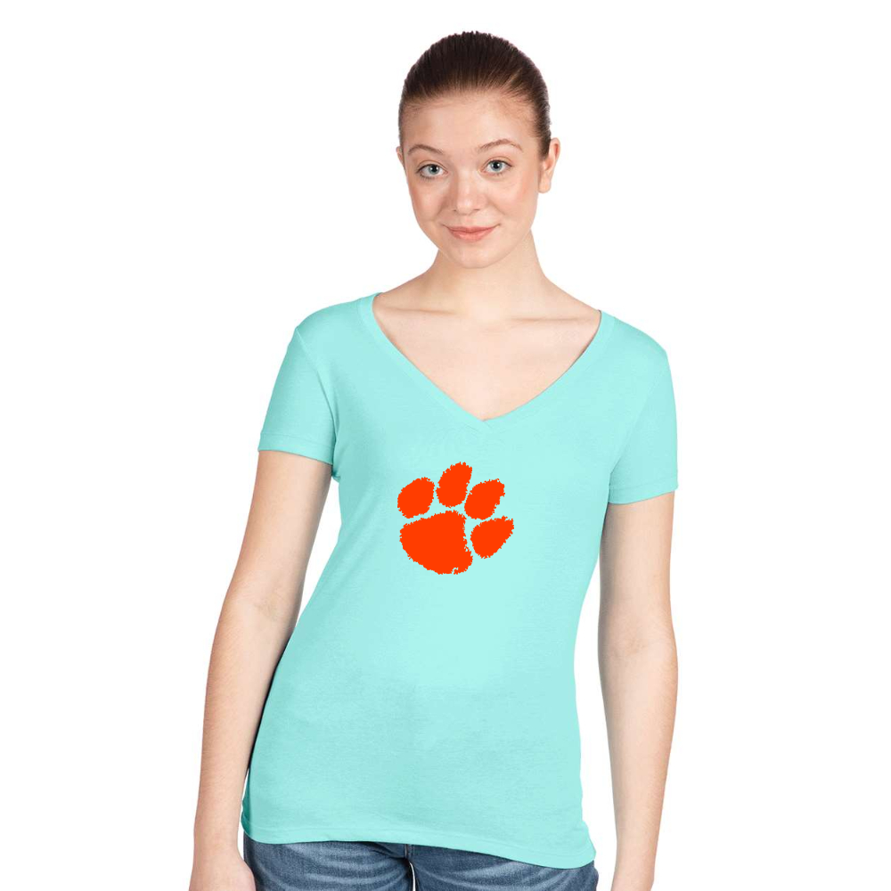 Women's Clemson Tigers Next Level V-Neck T-Shirt