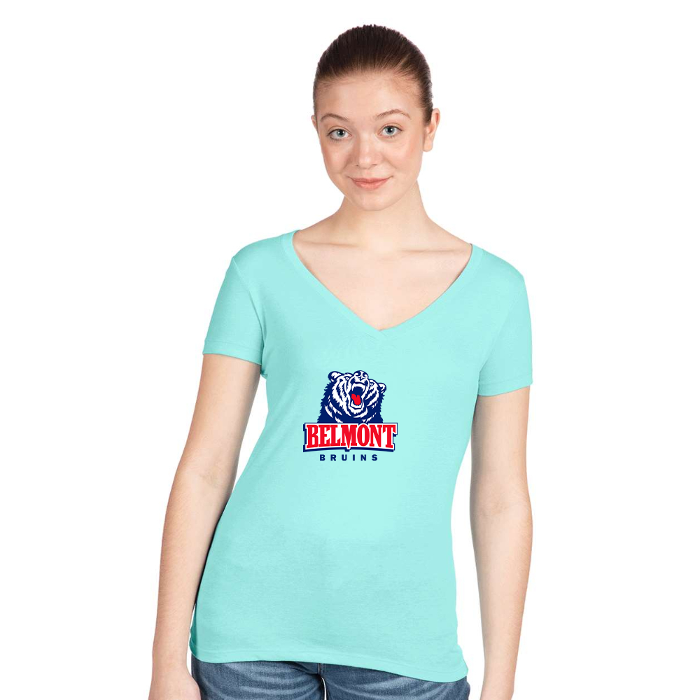Women's Belmont Bruins  Next Level V-Neck T-Shirt
