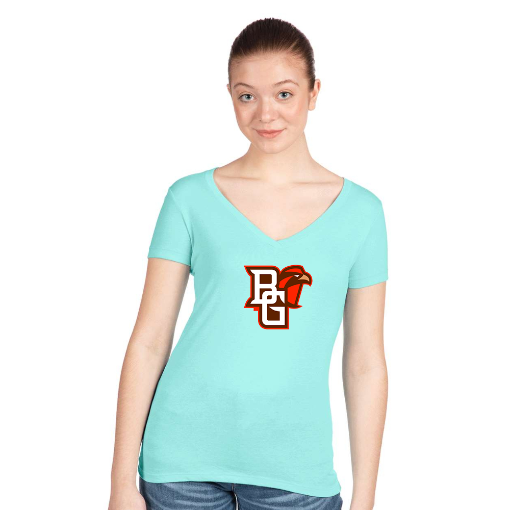 Women's Bowling Green Falcons Next Level V-Neck T-Shirt