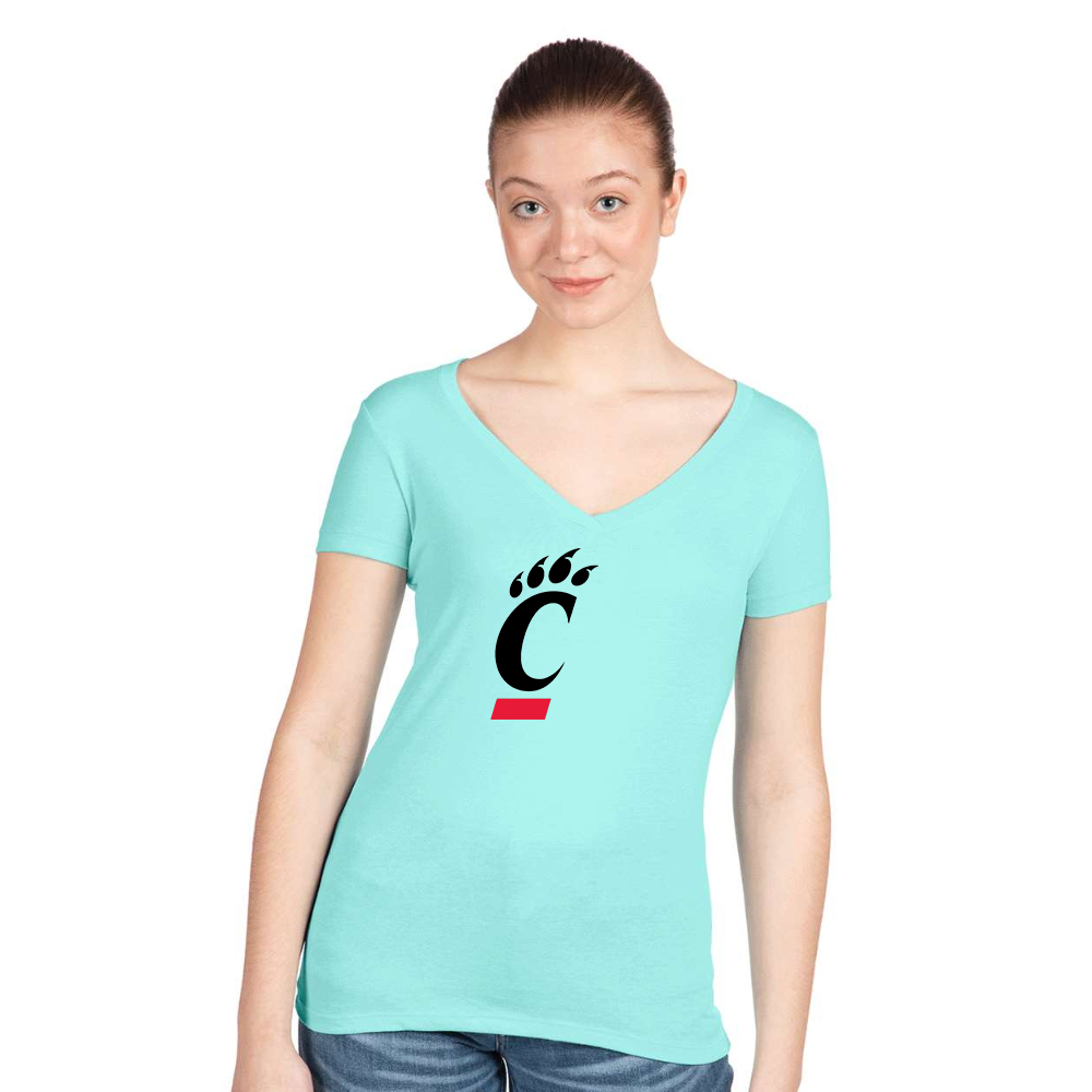 Women's Cincinnati Bearcats Next Level V-Neck T-Shirt
