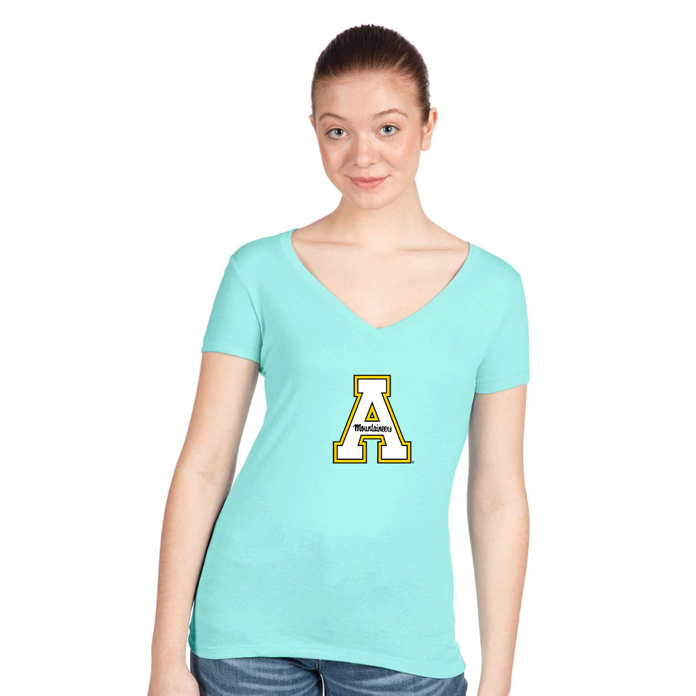 Women's Appalachian State Mountaineers   Next Level V-Neck T-Shirt