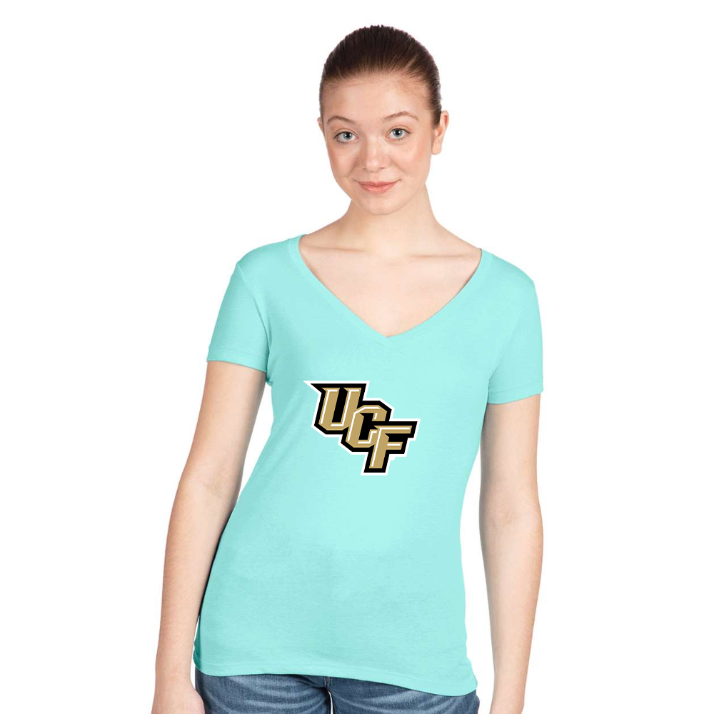 Women's Central Florida Knights  Next Level V-Neck T-Shirt
