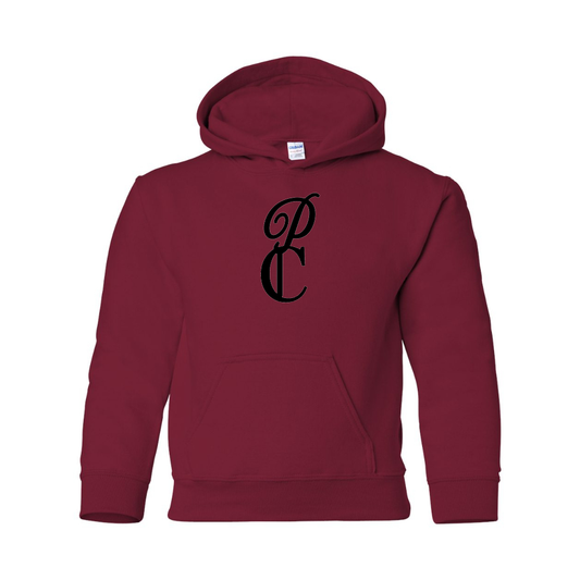 Youth P & C Black  Gildan Heavy Blend  Hooded Sweatshirt