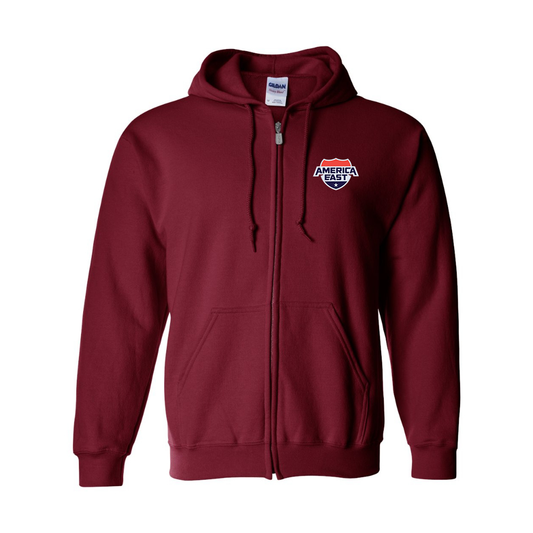 Men's  America East Conference Gildan  Heavy Blend Full Zip Hooded Sweatshirt