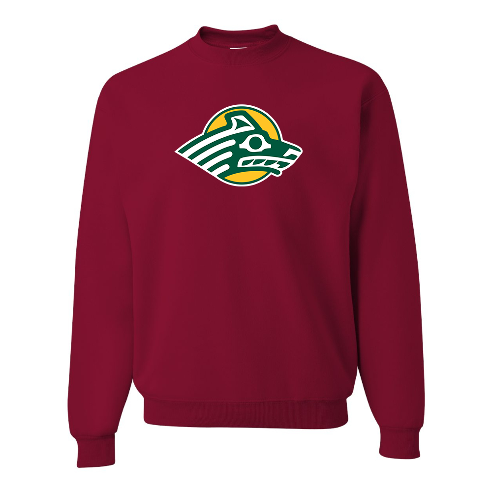 Men's Alaska Anchorage Seawolves   JERZEES NuBlend Crewneck Sweatshirt