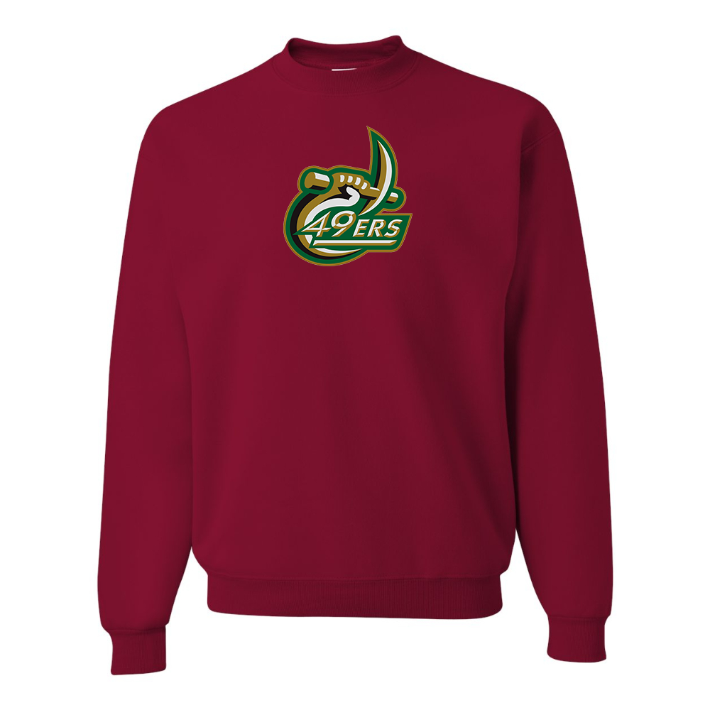 Men's  Charlotte 49ers JERZEES NuBlend Crewneck Sweatshirt