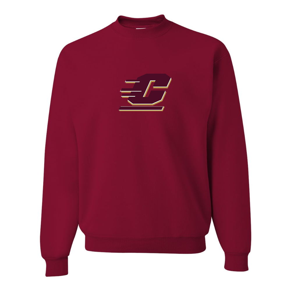 Men's Central Michigan Chippewas JERZEES NuBlend Crewneck Sweatshirt