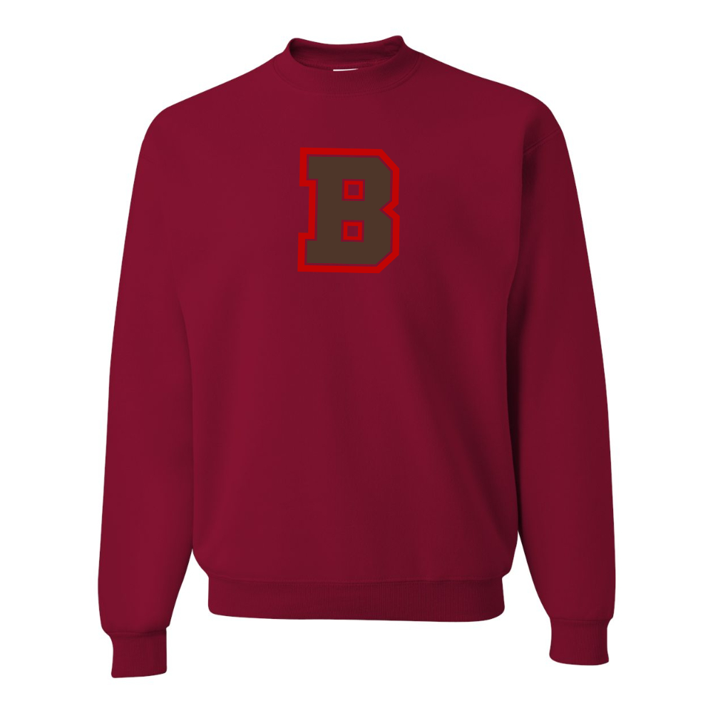 Men's Brown Bears JERZEES NuBlend Crewneck Sweatshirt