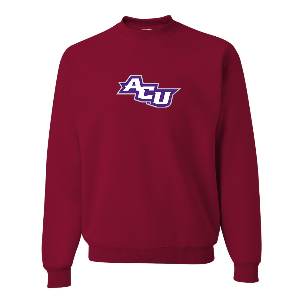 Men's Abilene Christian Wildcats   JERZEES NuBlend Crewneck Sweatshirt