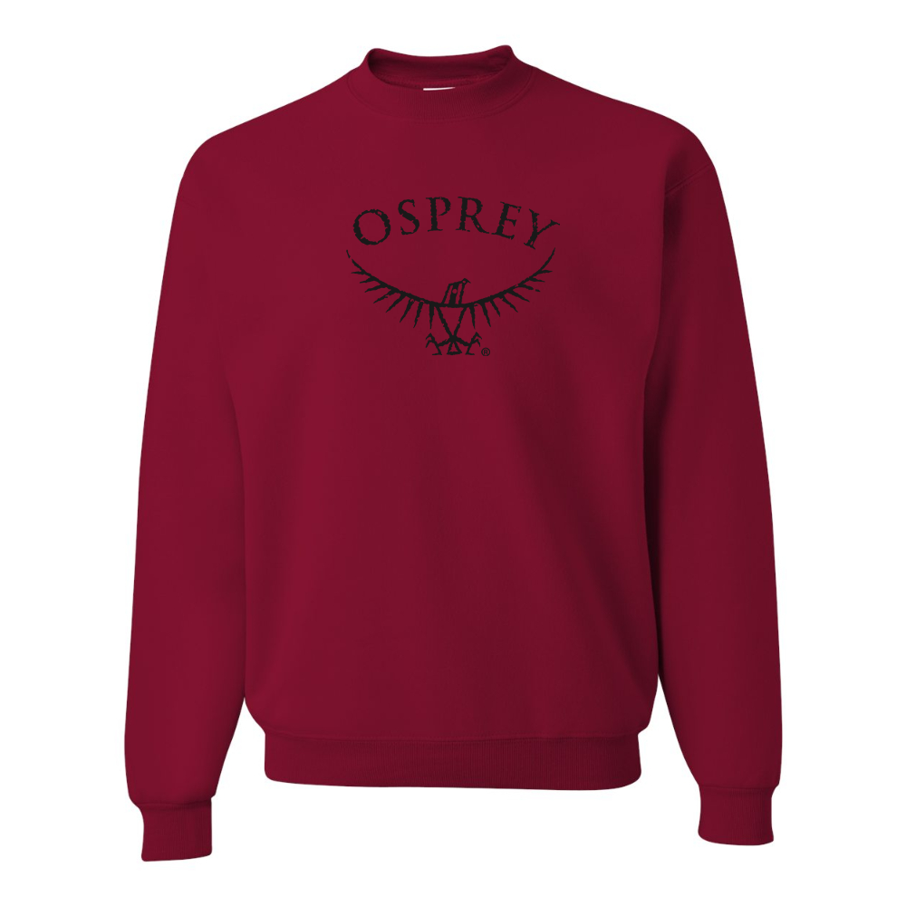 Men's  Osprey Black JERZEES NuBlend Crewneck Sweatshirt