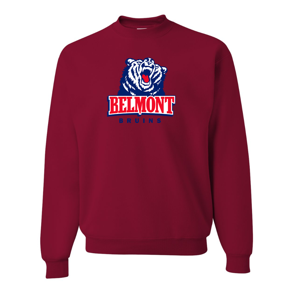 Men's Belmont Bruins JERZEES NuBlend Crewneck Sweatshirt