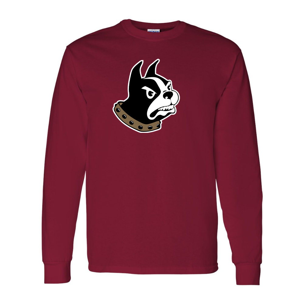 Men's Woffrd Terriers  Gildan Heavy Cotton Long Sleeve T-Shirt