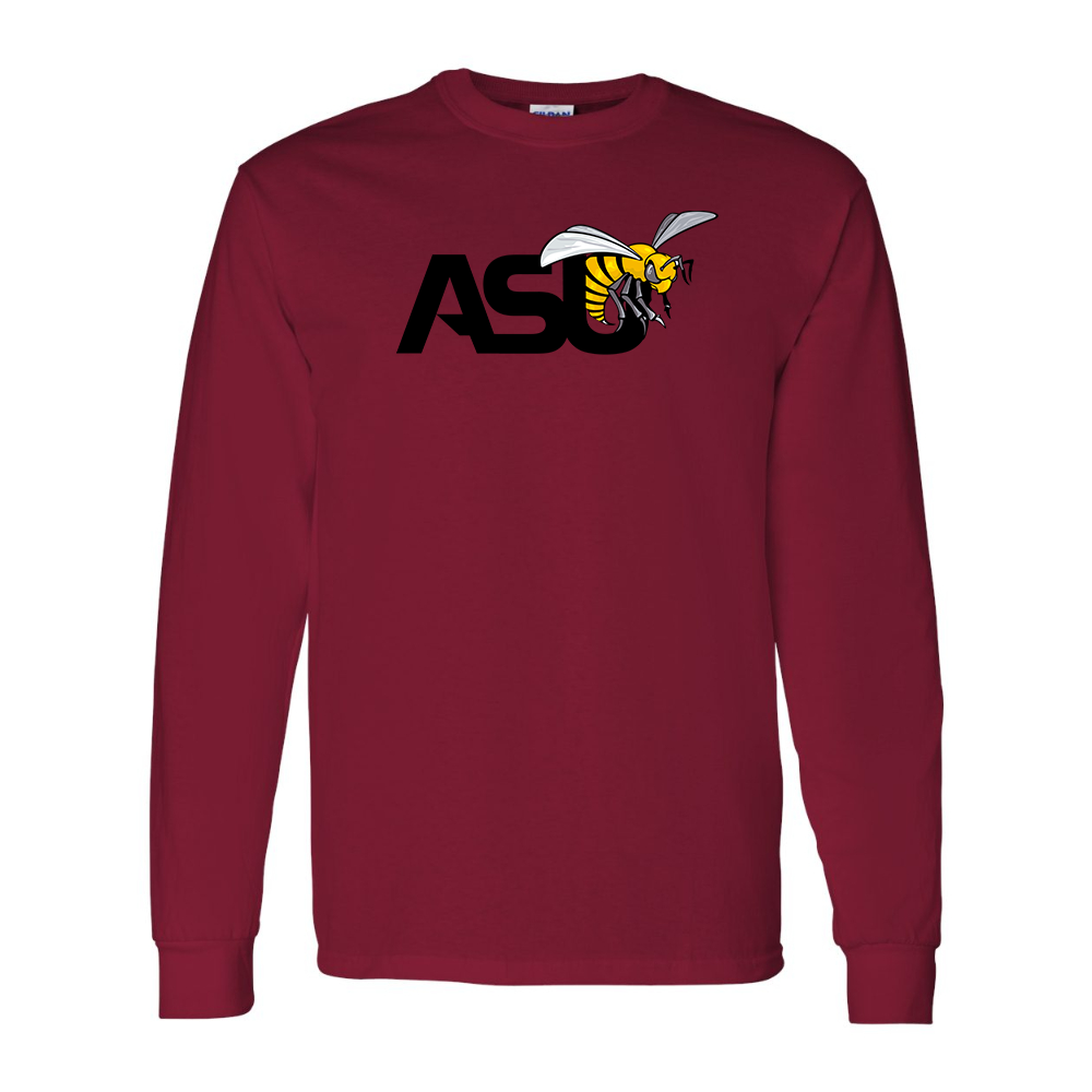 Men's Alabama State Hornets Gildan Heavy Cotton Long Sleeve T-Shirt