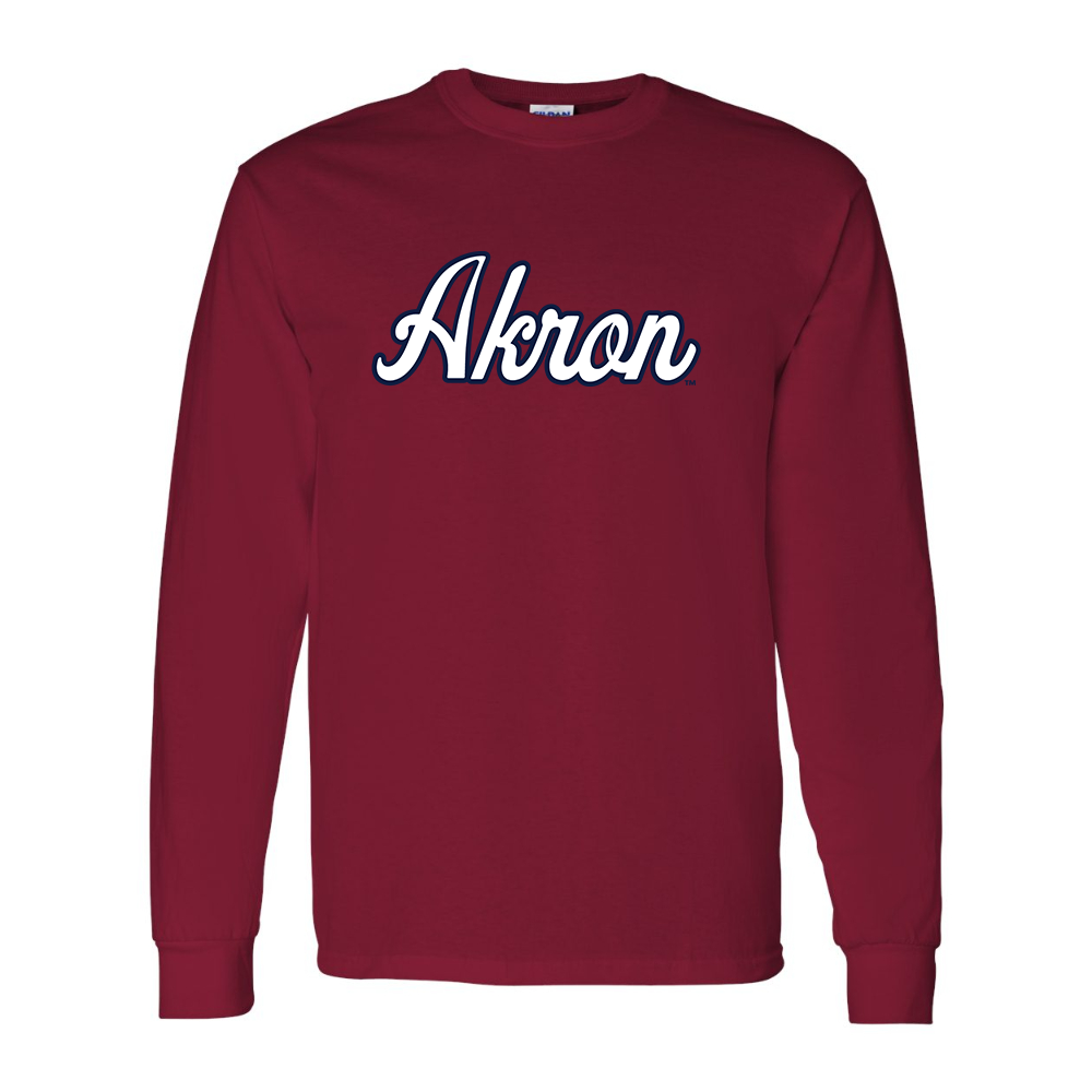 Men's Akron Zips  Gildan Heavy Cotton Long Sleeve T-Shirt