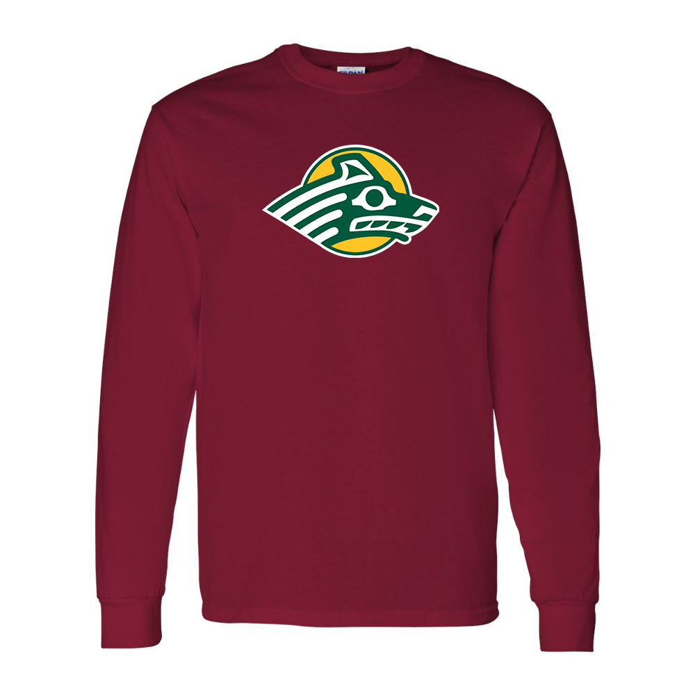 Men's Alaska Anchorage Seawolves  Gildan Heavy Cotton Long Sleeve T-Shirt
