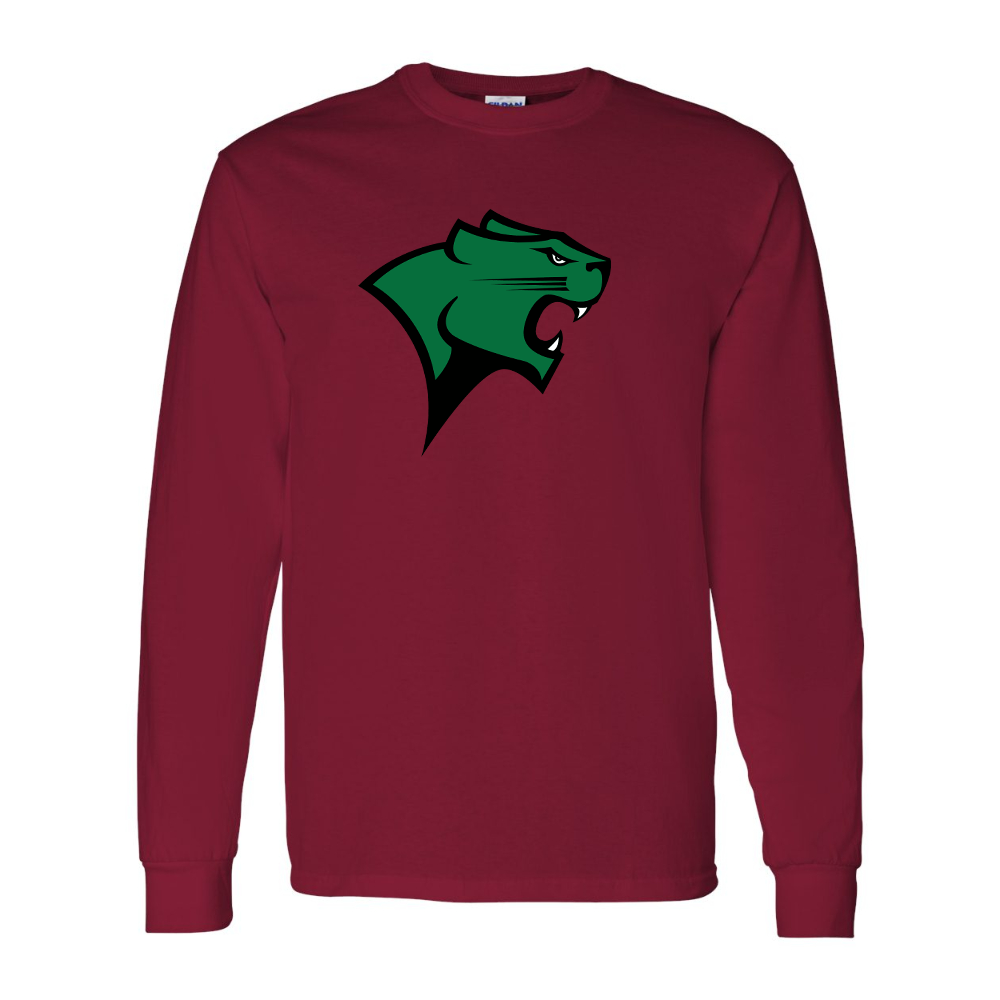Men's Chicago State Cougars  Gildan Heavy Cotton Long Sleeve T-Shirt