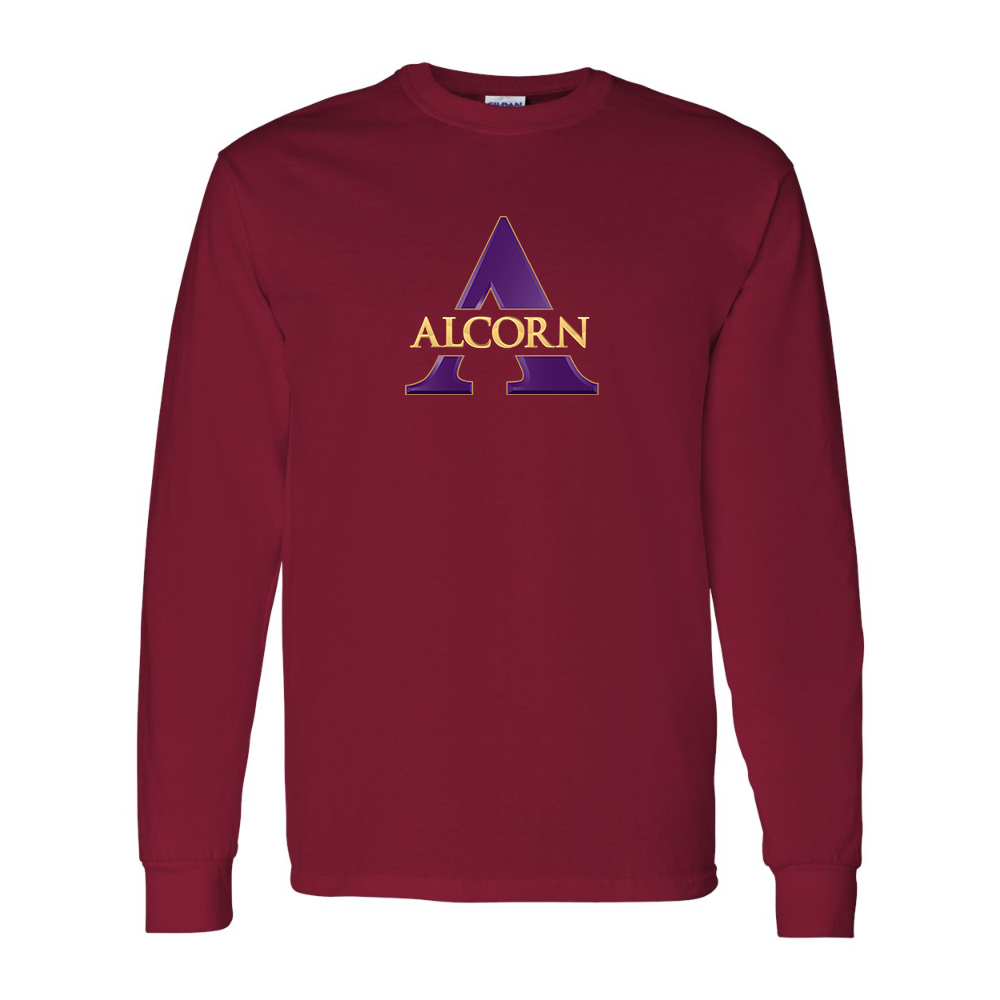 Men's Alcorn State Braves Gildan Heavy Cotton Long Sleeve T-Shirt