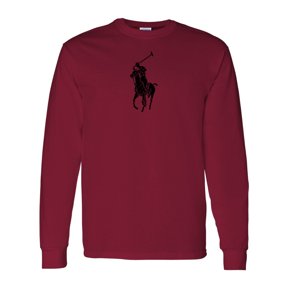 Men's  Polo Ralph Lauren Gildan Heavy Cotton Long Sleeve T-Shirt