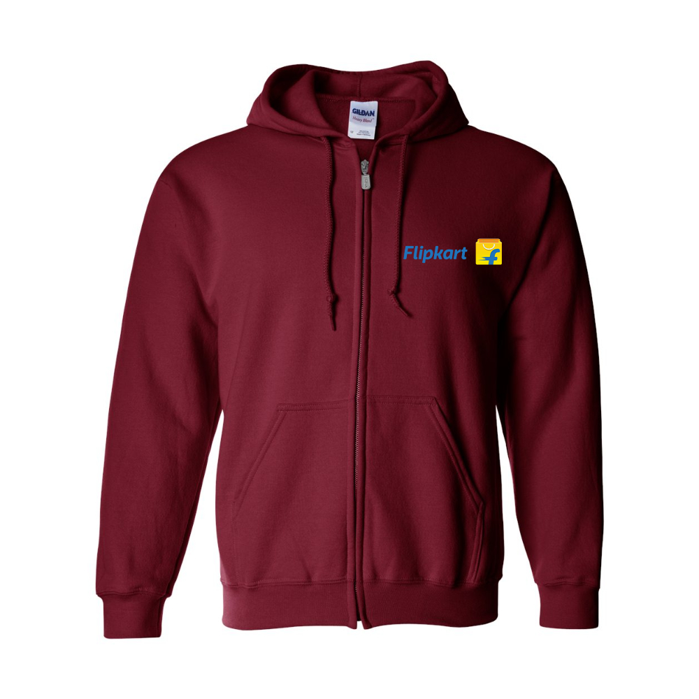 Men's Flipkart Gildan  Heavy Blend Full Zip Hooded Sweatshirt