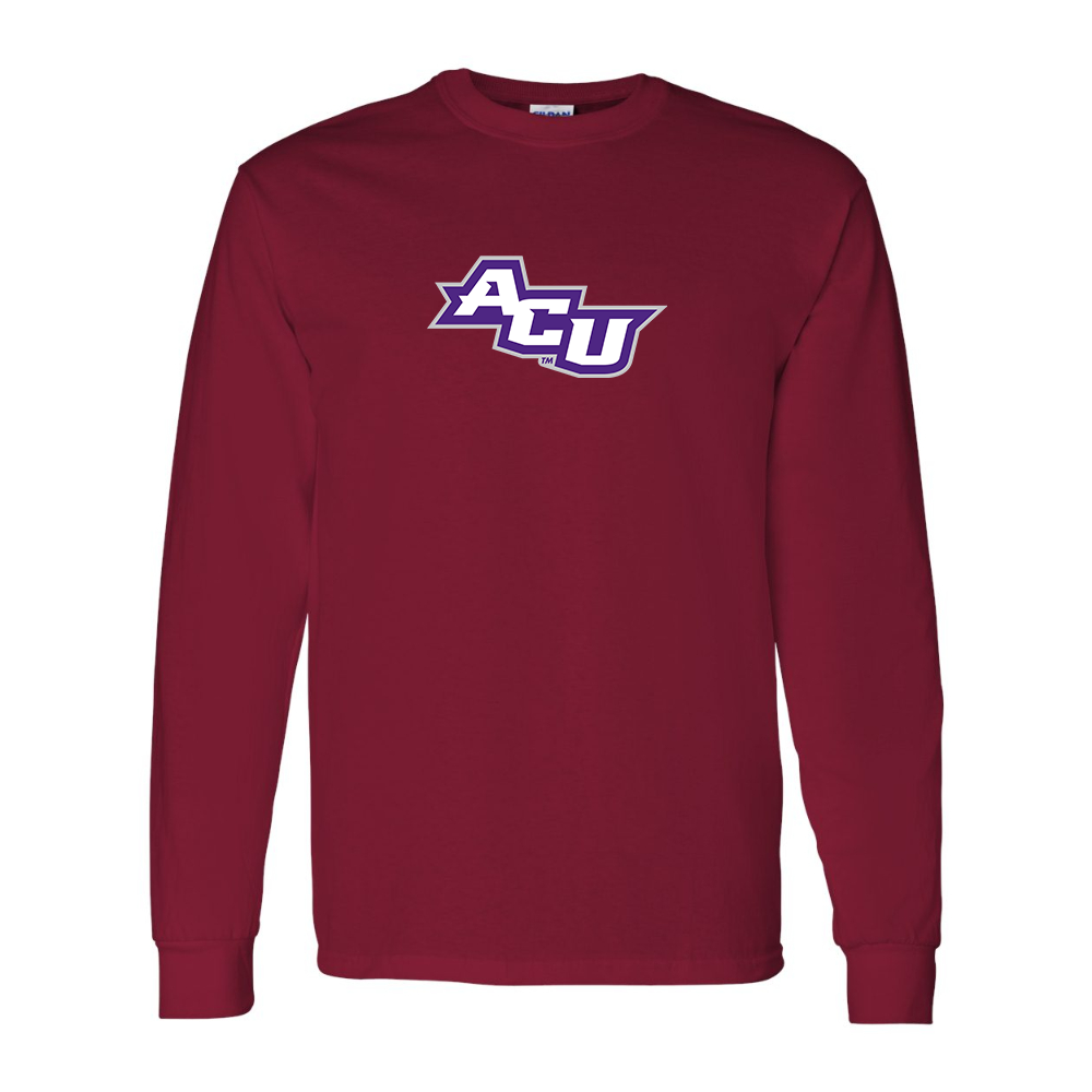 Men's Abilene Christian Wildcats   Gildan Heavy Cotton Long Sleeve T-Shirt