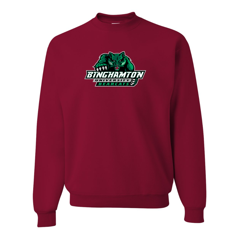 Men's Binghamton Bearcats JERZEES NuBlend Crewneck Sweatshirt