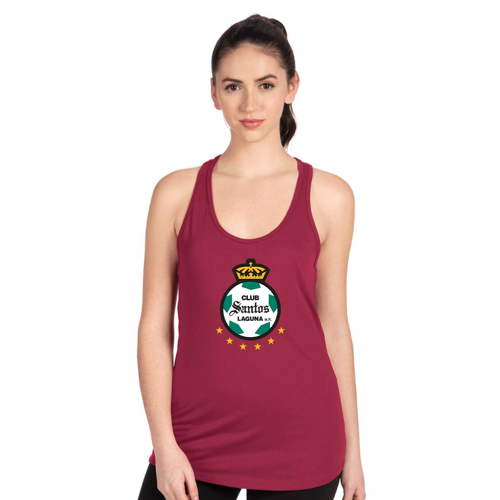 Women's Santos Laguna Soccer Next Level Ideal Racerback Tank