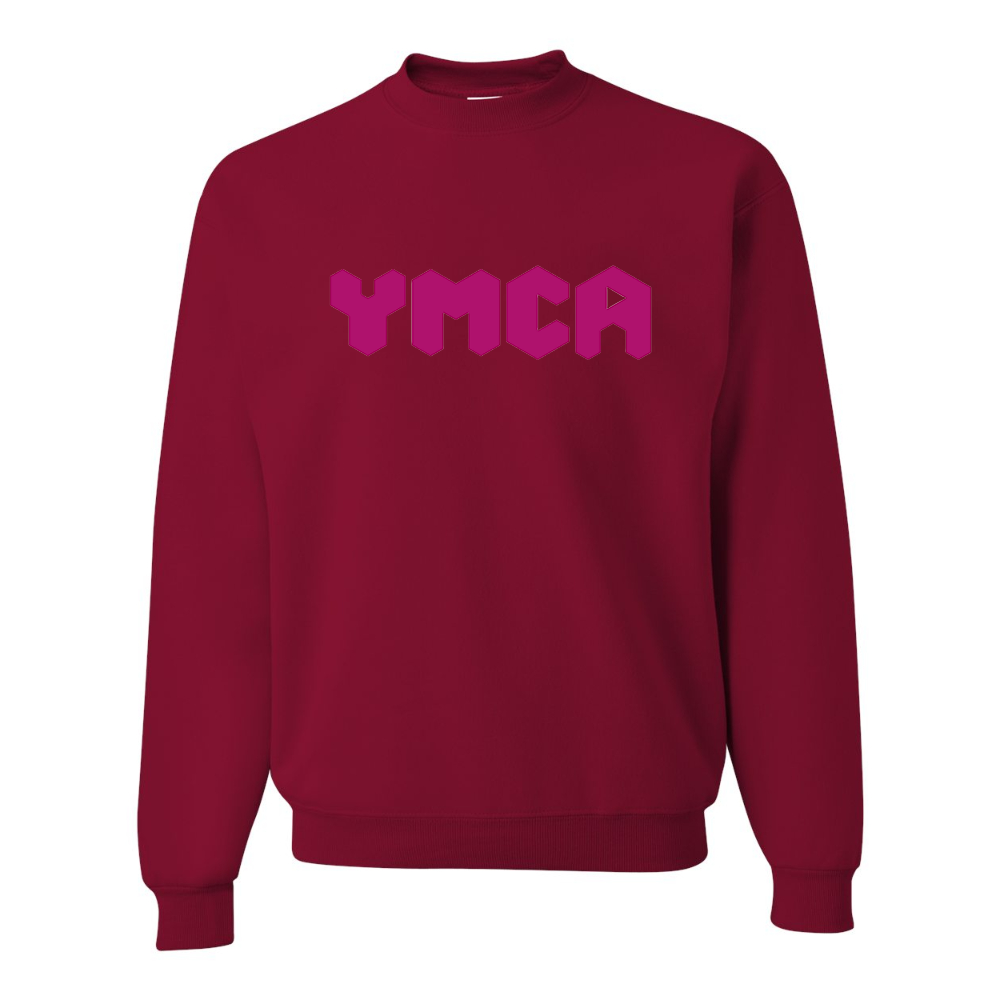 Men's  YMCA Mauve JERZEES NuBlend Crewneck Sweatshirt