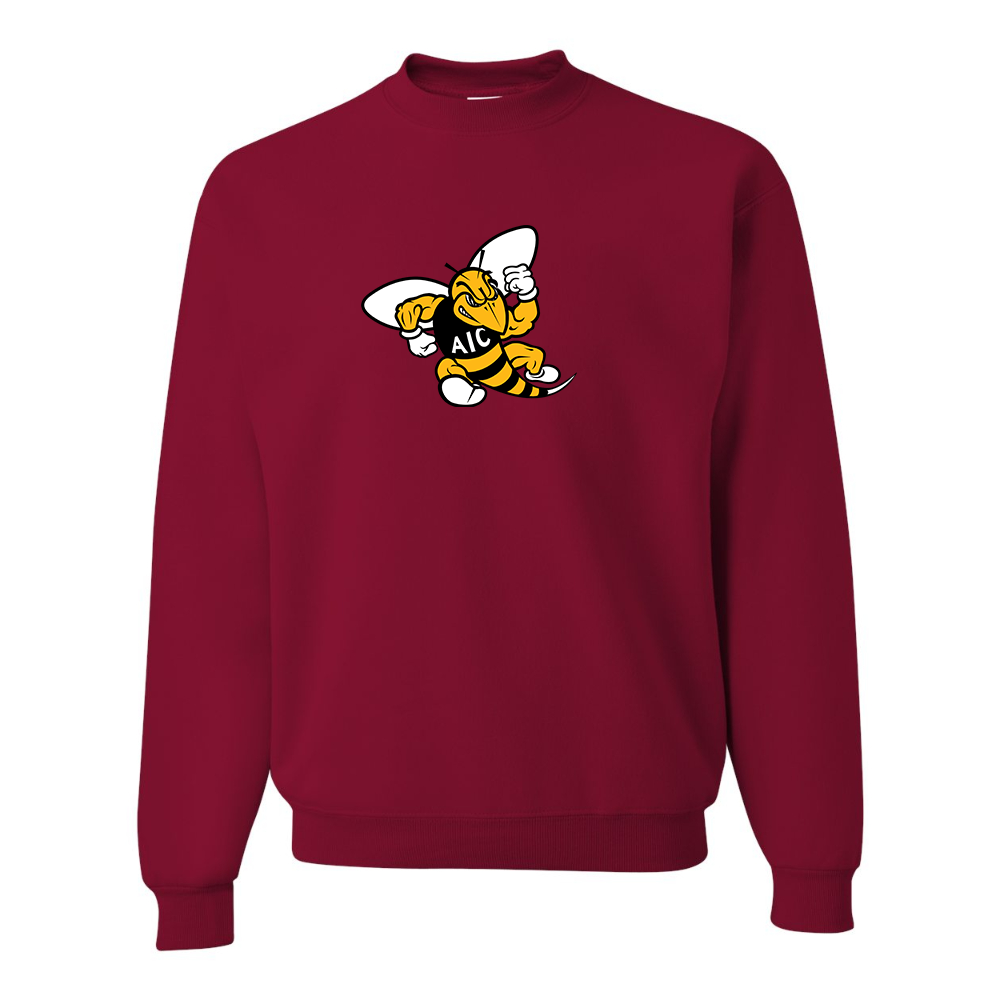 Men's AIC Yellow Jackets  JERZEES NuBlend Crewneck Sweatshirt