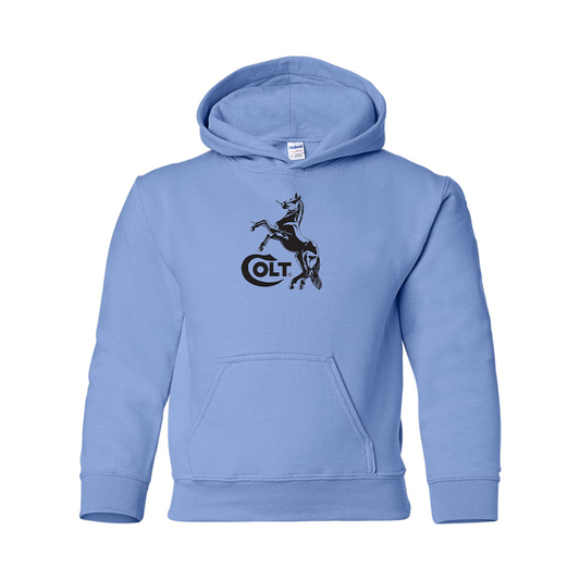 Youth Colt Horse  Gildan Heavy Blend  Hooded Sweatshirt