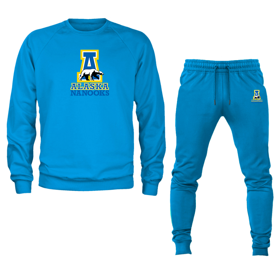 Men's Alaska Nanooks Crewneck Sweatshirt Joggers Suit