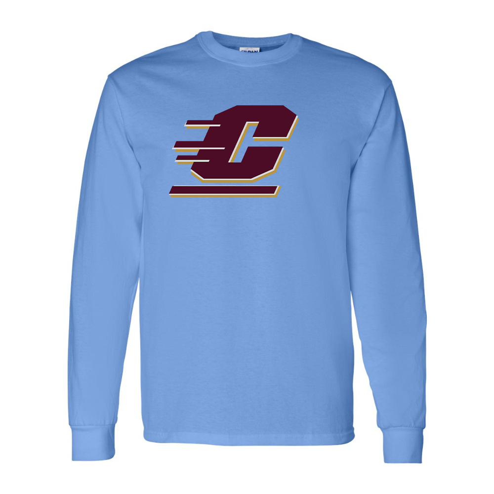 Men's Central Michigan Chippewas  Gildan Heavy Cotton Long Sleeve T-Shirt