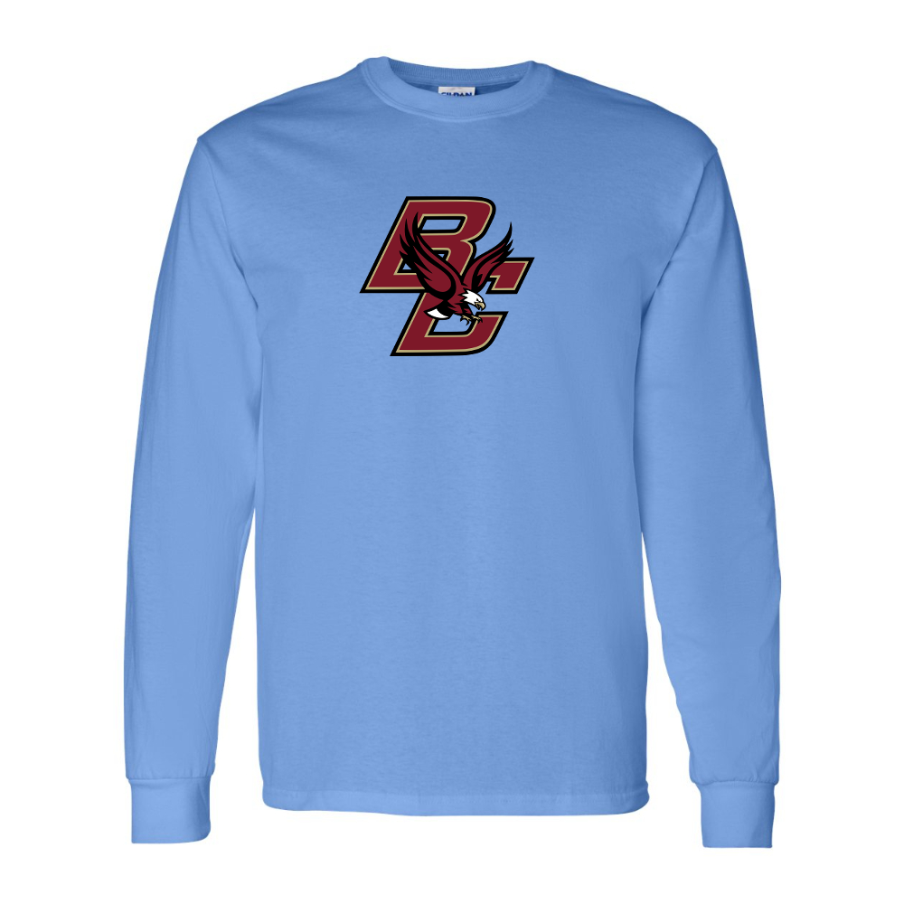 Men's Boston College Eagles Gildan Heavy Cotton Long Sleeve T-Shirt