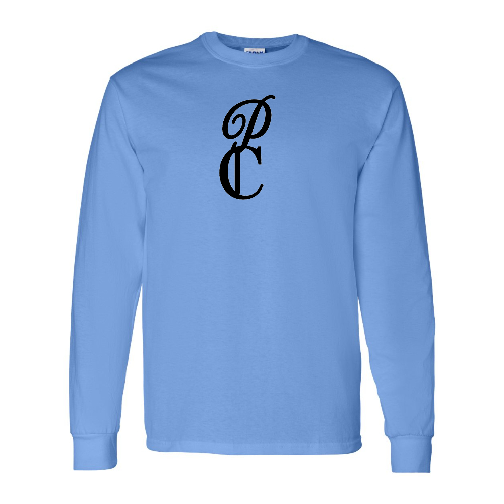 Men's P & C Black   Gildan Heavy Cotton Long Sleeve T-Shirt