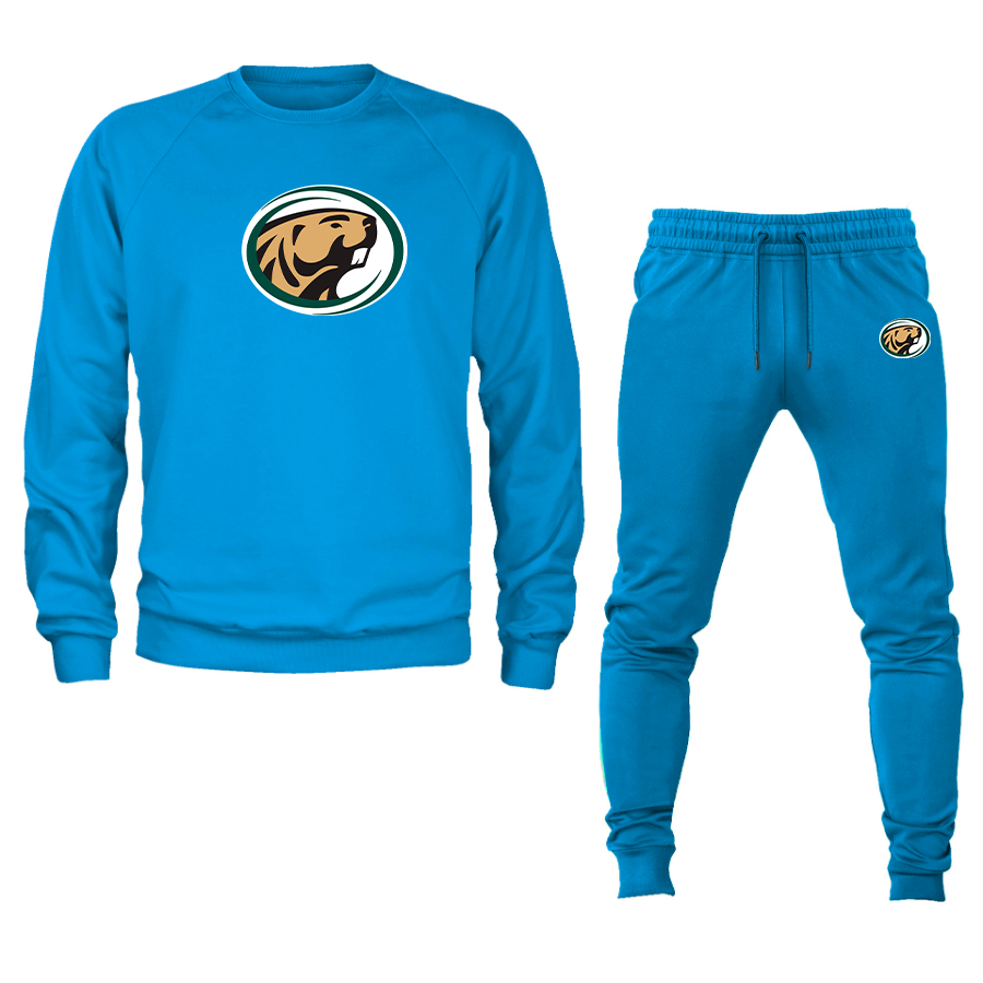 Men's  Bemidji State Beavers Crewneck Sweatshirt Joggers Suit