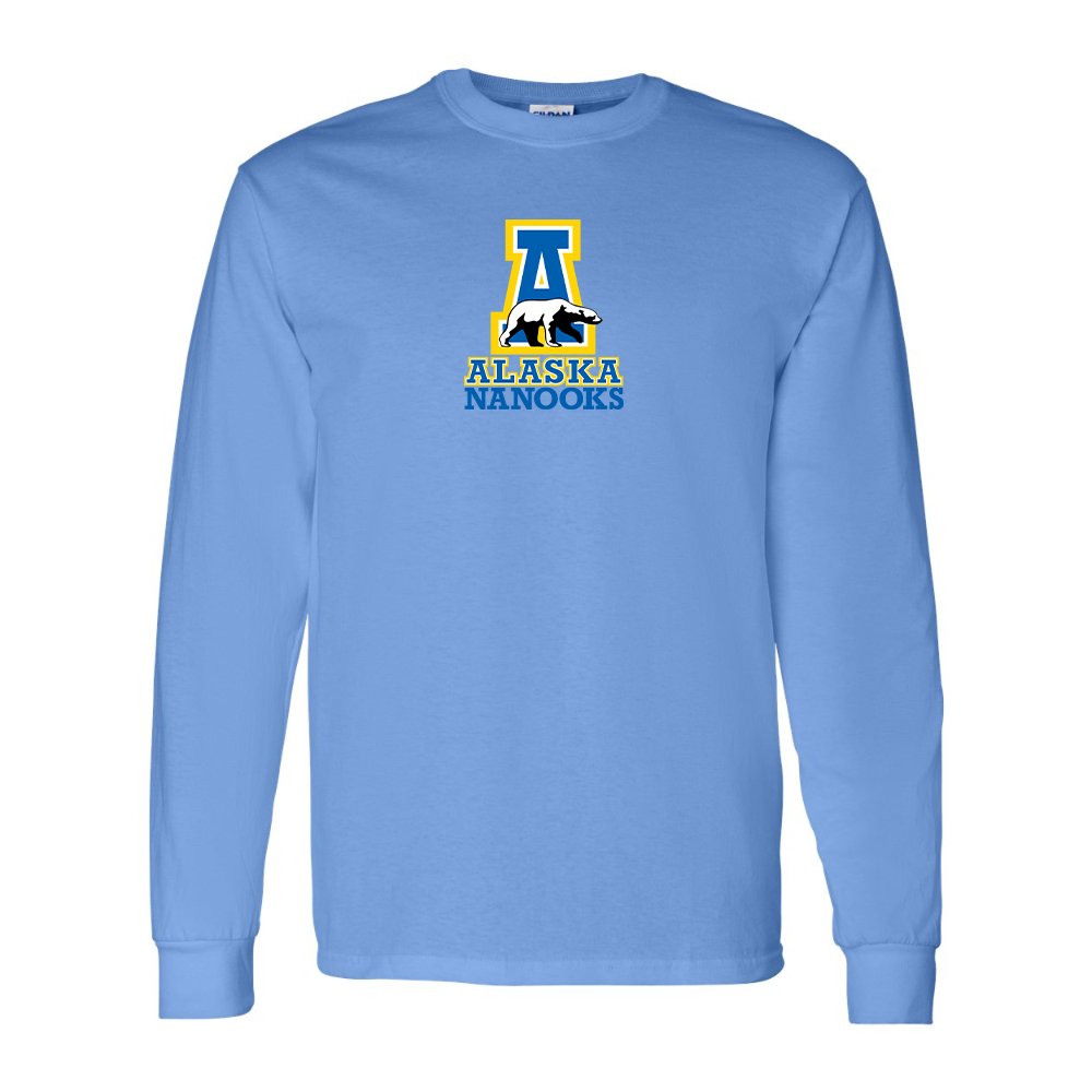 Men's Alaska Nanooks Gildan Heavy Cotton Long Sleeve T-Shirt