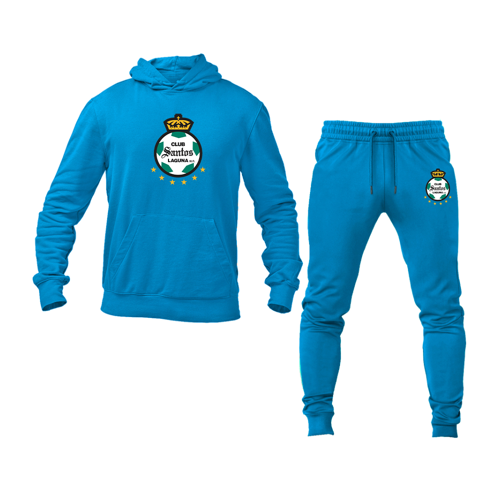 Men's Santos Laguna Soccer Hoodie Joggers Set