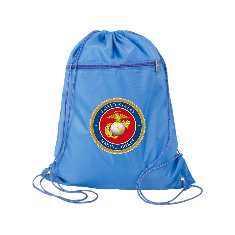 USMC Emblem Q-Tees - Polyester Cinchpack