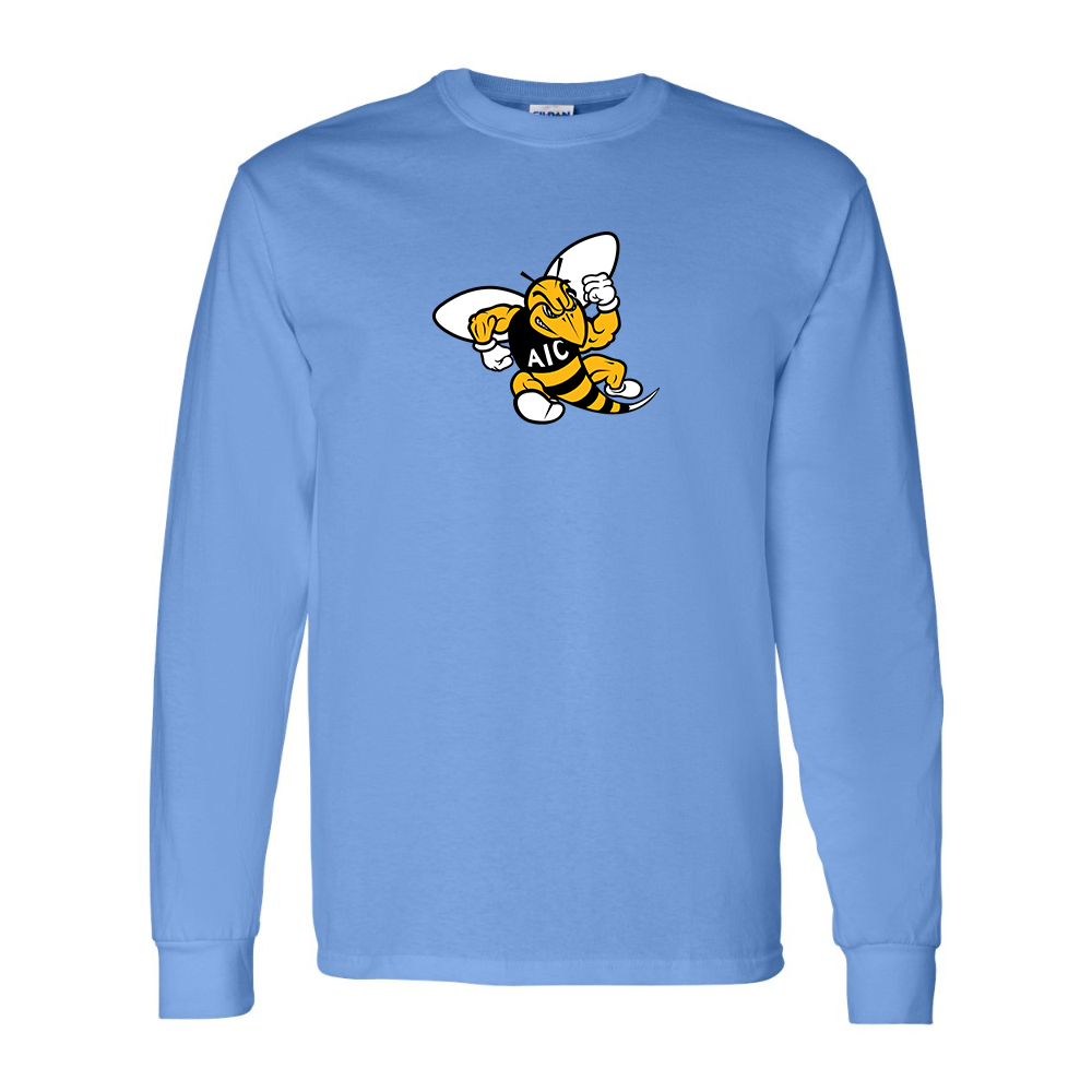 Men's AIC Yellow Jackets  Gildan Heavy Cotton Long Sleeve T-Shirt