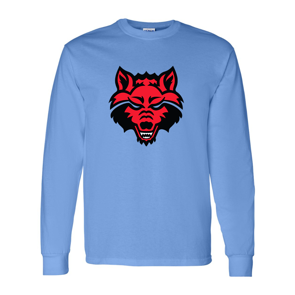 Men's  Arkansas State Red Wolves Gildan Heavy Cotton Long Sleeve T-Shirt
