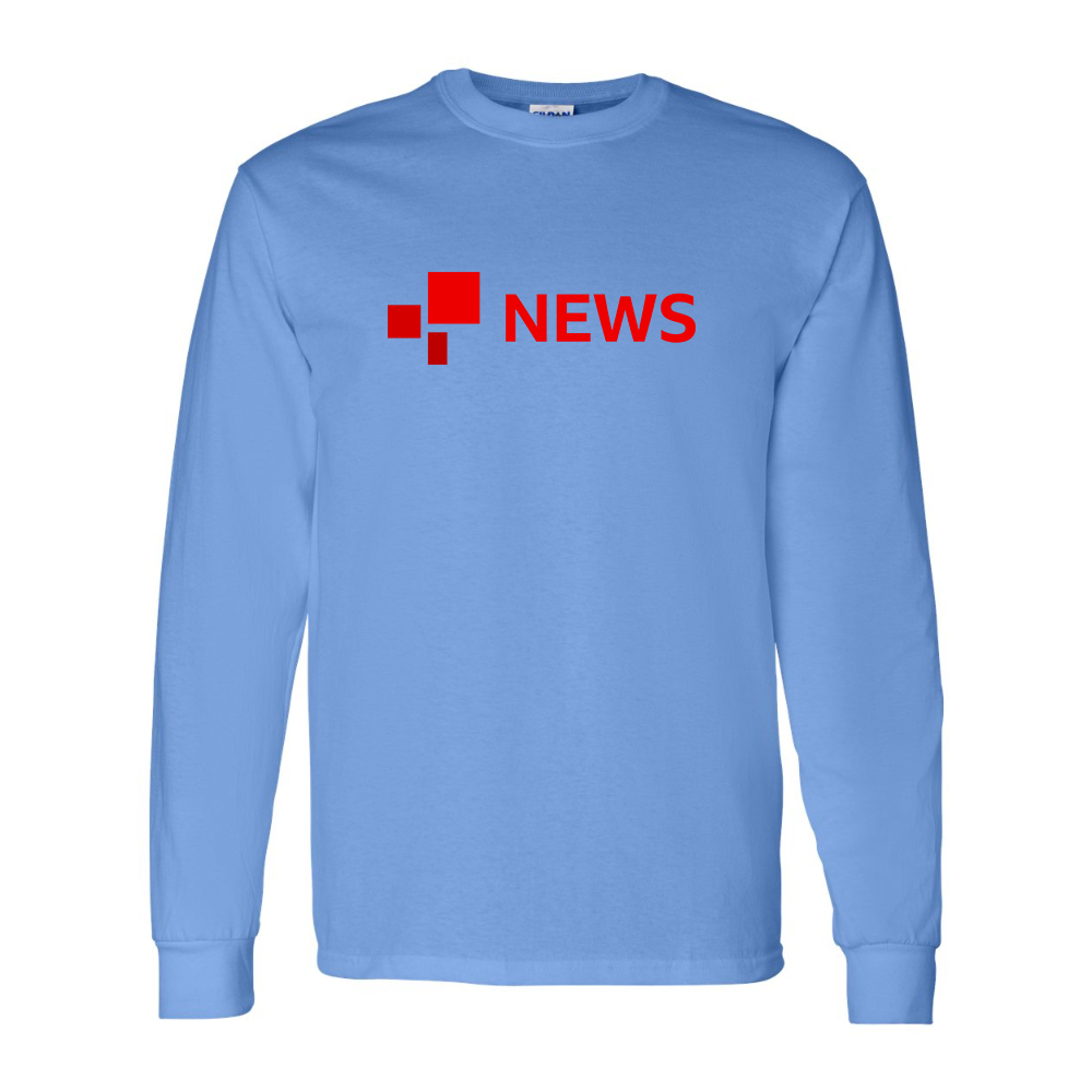 Men's BBC News Gildan Heavy Cotton Long Sleeve T-Shirt