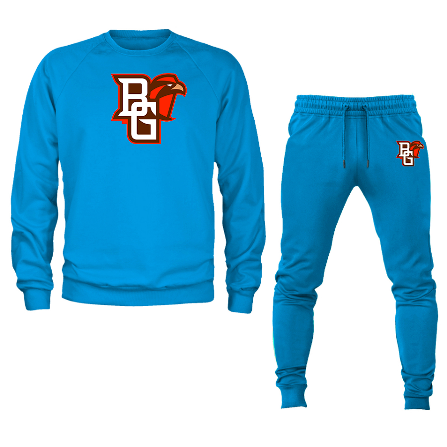 Men's Bowling Green Falcons  Crewneck Sweatshirt Joggers Suit