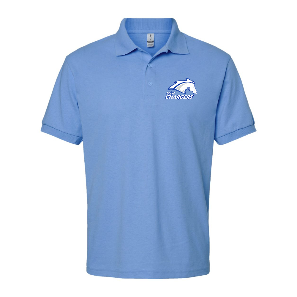 Men's Alabama Huntsville Chargers Wildcats Dry Blend Jersey Polo