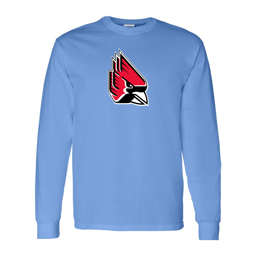 Men's   Ball State Cardinals Gildan Heavy Cotton Long Sleeve T-Shirt
