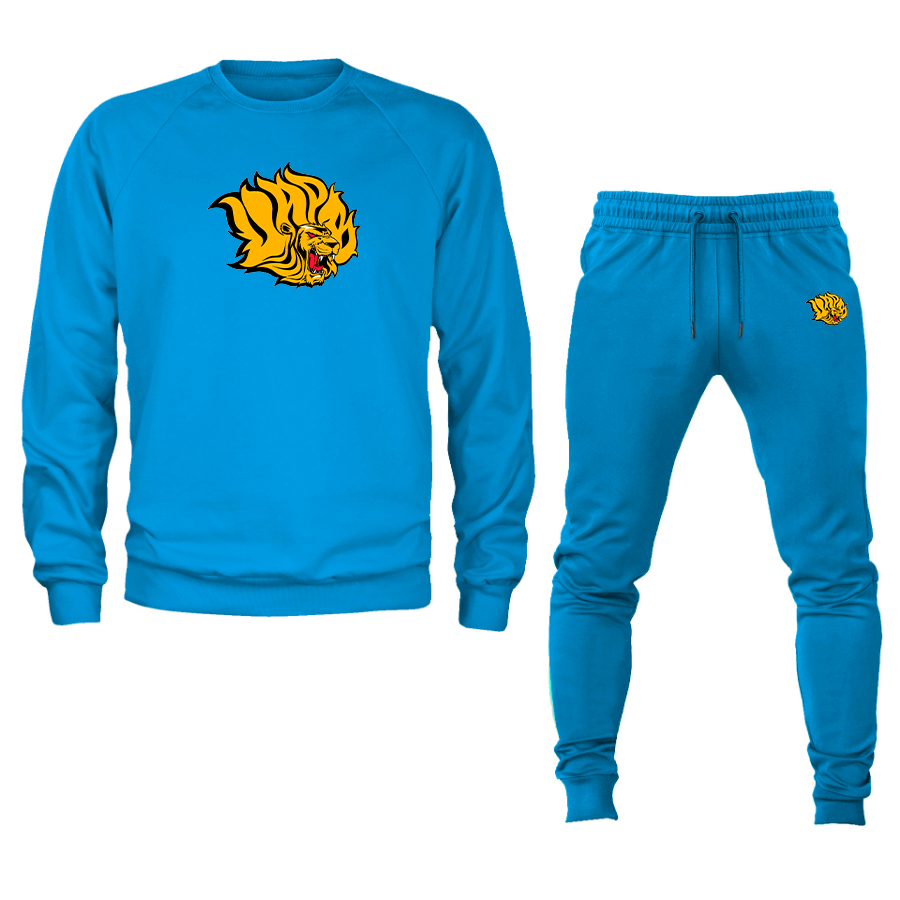 Men's Arkansas PB Golden Lions Crewneck Sweatshirt Joggers Suit