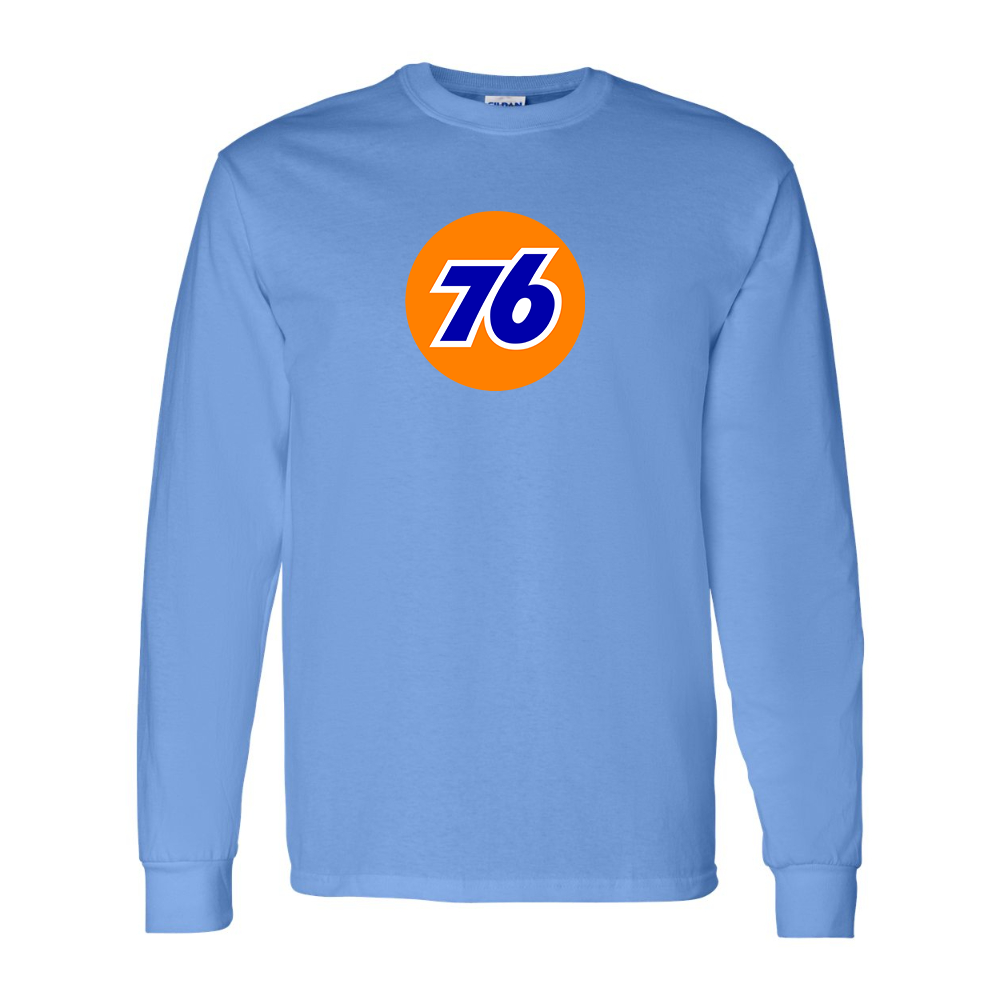 Men's 76 Gas Station Gildan Heavy Cotton Long Sleeve T-Shirt