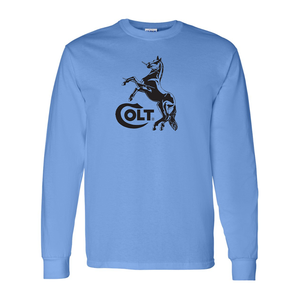 Men's Colt Horse Gildan Heavy Cotton Long Sleeve T-Shirt