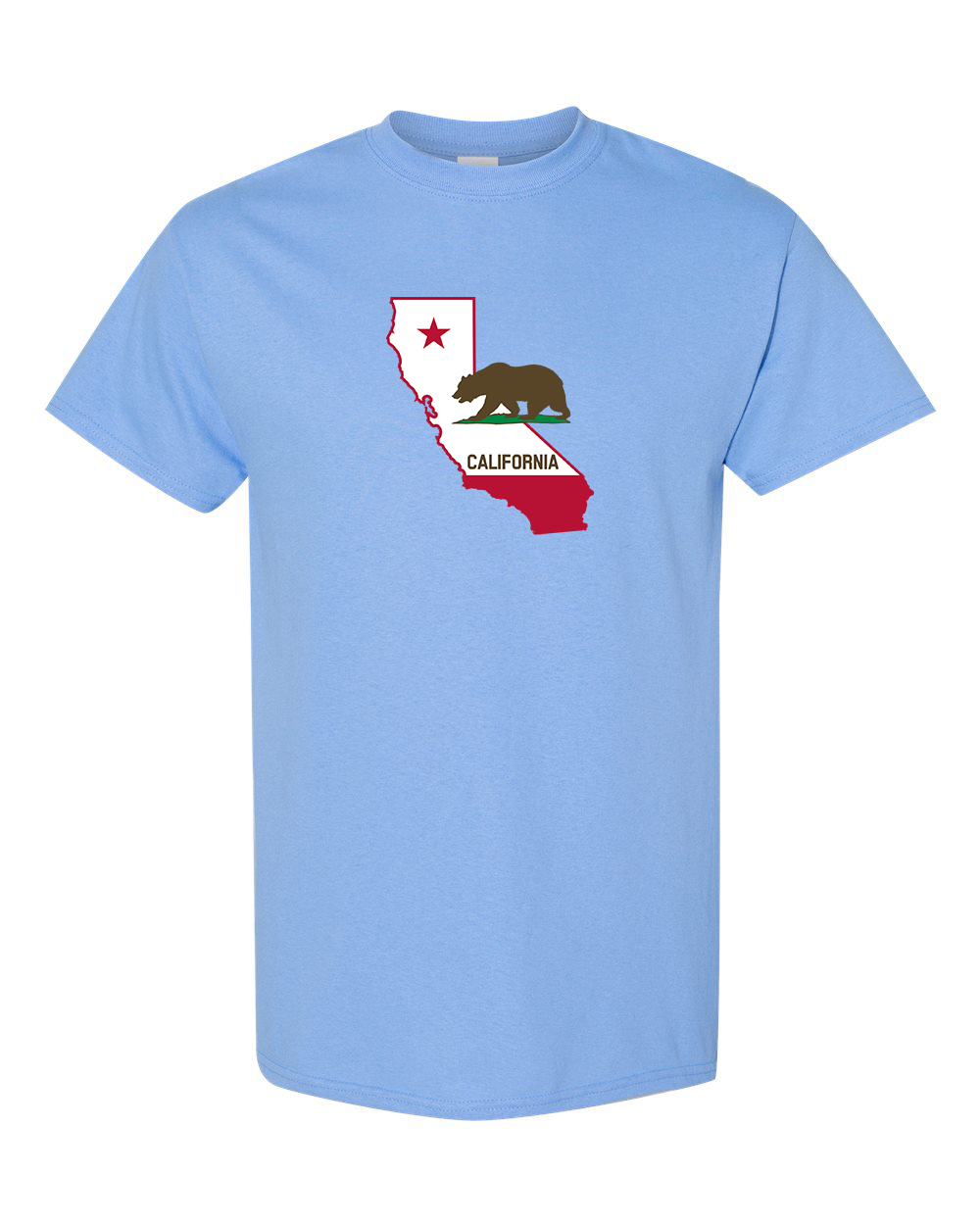 Men's California Bear Map  Gildan Heavy Cotton T-Shirt