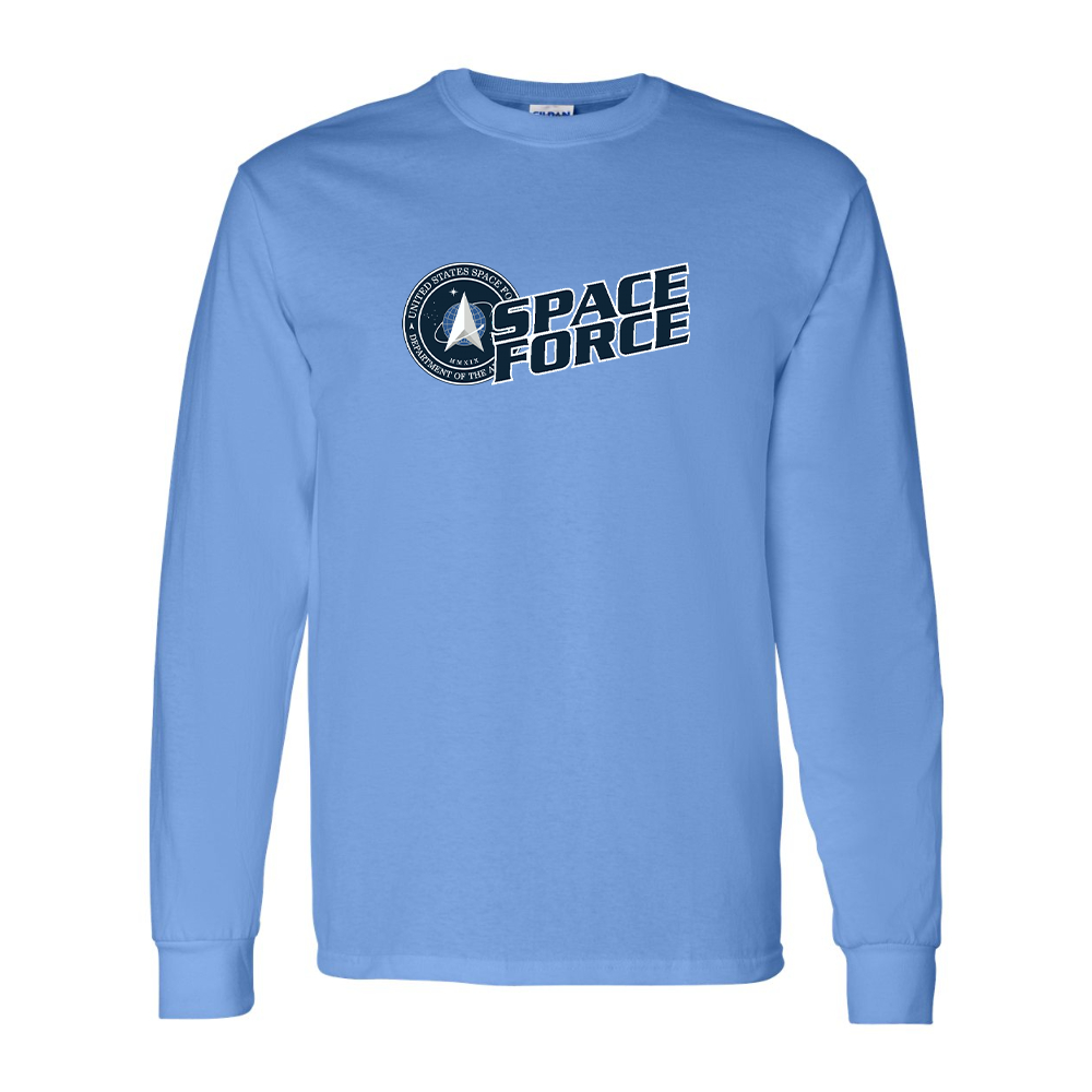 Men's  Space Force Gildan Heavy Cotton Long Sleeve T-Shirt