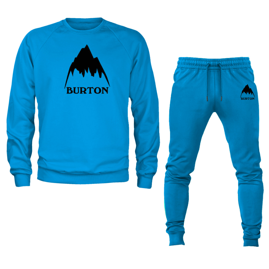 Men's Burton Mountain Crewneck Sweatshirt Joggers Suit