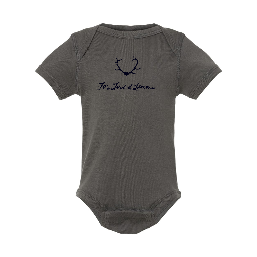 For Loves & Lemons Rabbit Skins Infant Baby Rib Bodysuit
